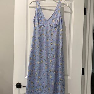 Women’s Light Blue satin slip dress